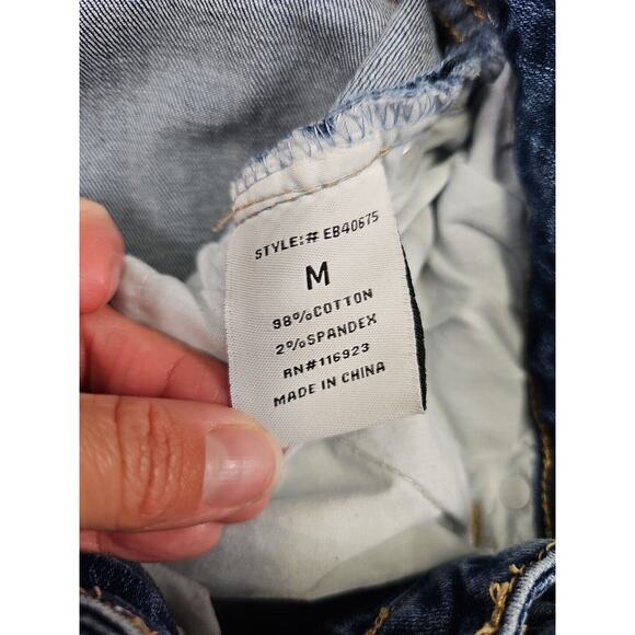 Easel Jeans Womens Medium Distressed Light Wash Skinny Fit Stretch - Picture 6 of 8